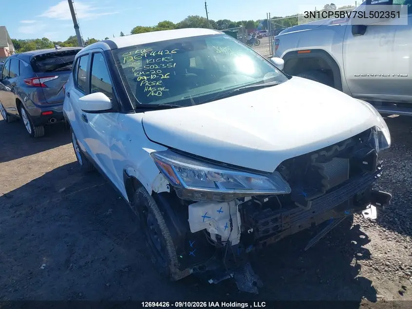 NISSAN KICKS 2025, VIN 3N1CP5BV7SL502351