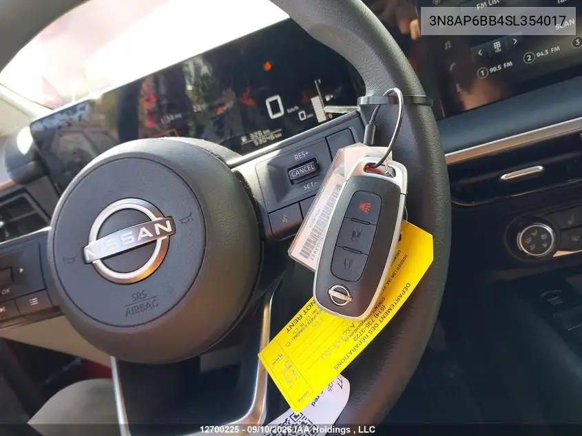 2025 NISSAN KICKS VIN 3N8AP6BB4SL354017 — фото 11