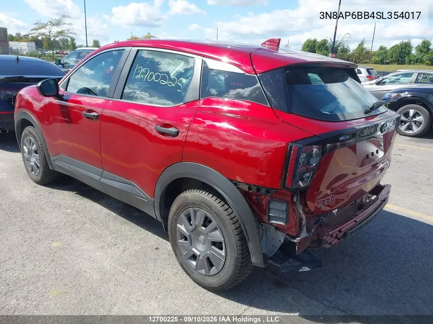 2025 NISSAN KICKS VIN 3N8AP6BB4SL354017 — фото 3
