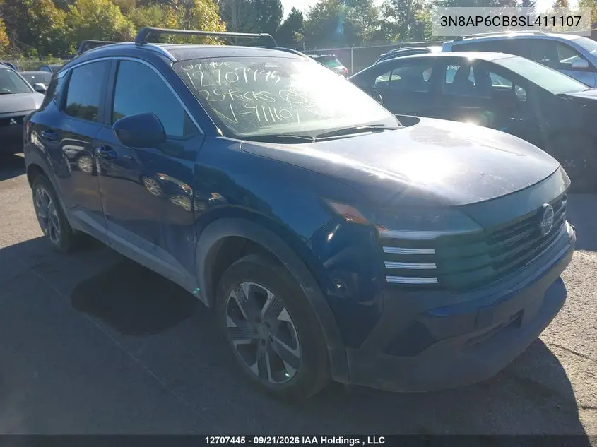 NISSAN KICKS 2025, VIN 3N8AP6CB8SL411107