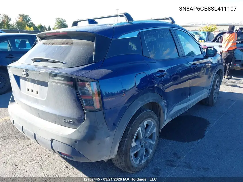 2025 NISSAN KICKS VIN 3N8AP6CB8SL411107 — фото 4