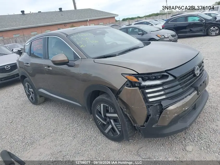 NISSAN KICKS 2025, VIN 3N8AP6CA2SL376104
