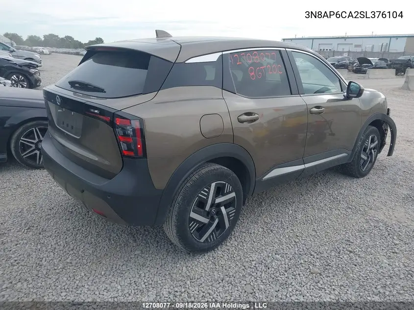 2025 NISSAN KICKS VIN 3N8AP6CA2SL376104 — фото 4