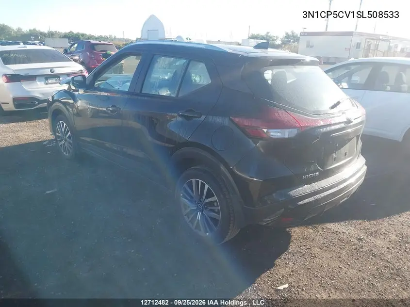 2025 NISSAN KICKS VIN 3N1CP5CV1SL508533 — фото 3