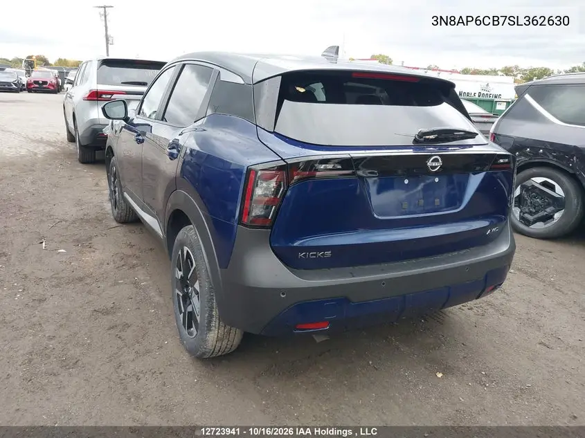 2025 NISSAN KICKS VIN 3N8AP6CB7SL362630 — фото 3