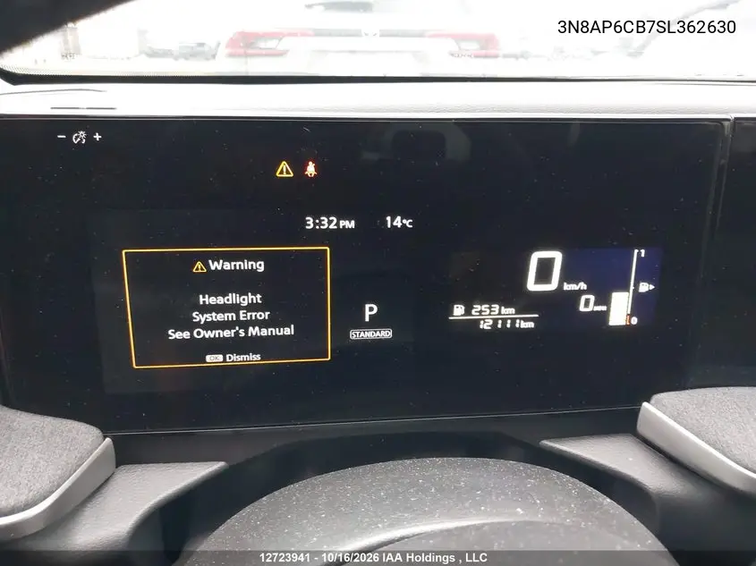 2025 NISSAN KICKS VIN 3N8AP6CB7SL362630 — фото 7