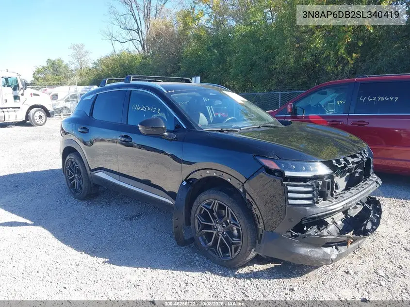 NISSAN KICKS 2025, VIN 3N8AP6DB2SL340419