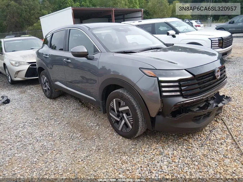 NISSAN KICKS 2025, VIN 3N8AP6CA6SL320957