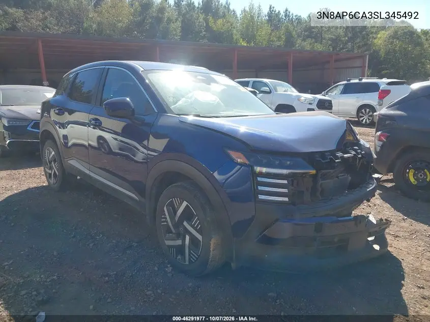 NISSAN KICKS 2025, VIN 3N8AP6CA3SL345492
