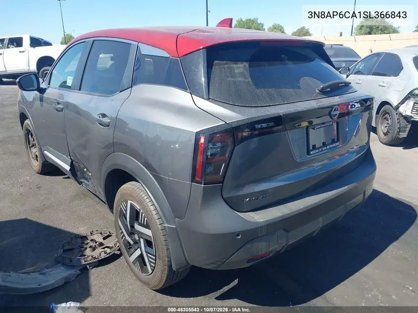 2025 NISSAN KICKS VIN 3N8AP6CA1SL366843 — фото 3