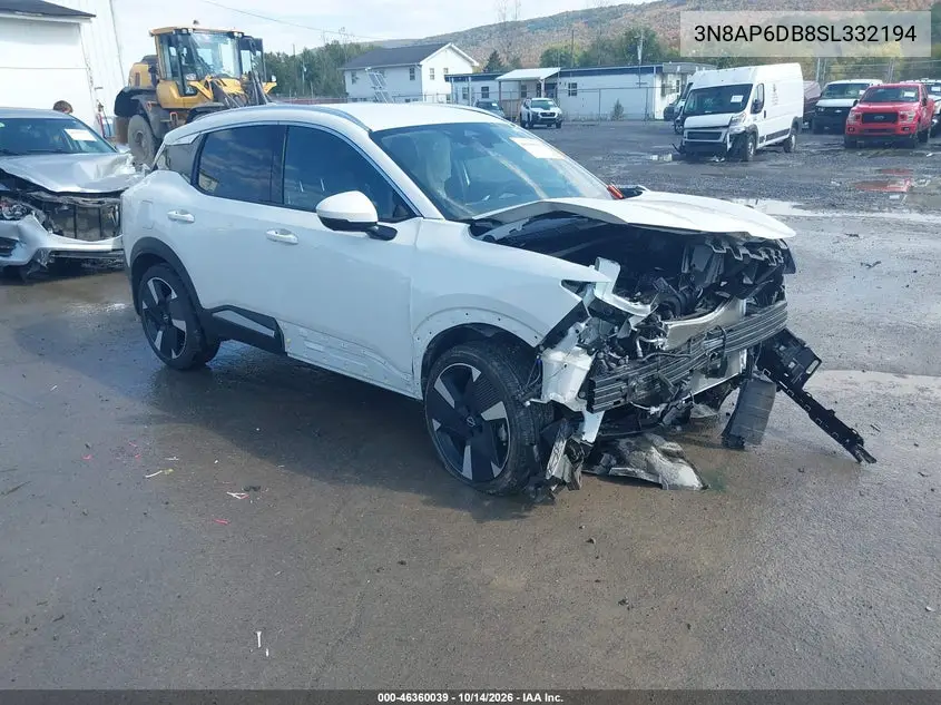 NISSAN KICKS 2025, VIN 3N8AP6DB8SL332194