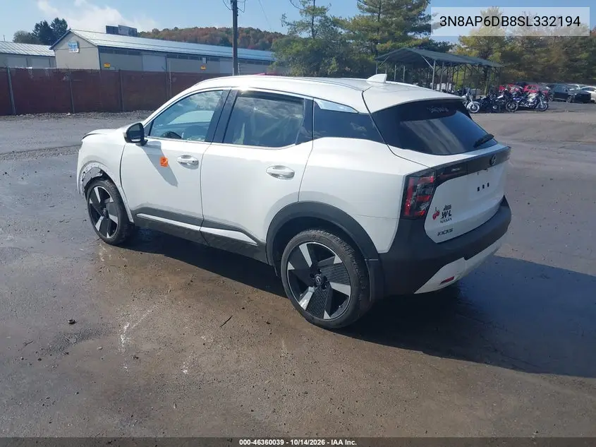 2025 NISSAN KICKS VIN 3N8AP6DB8SL332194 — фото 3