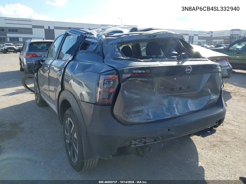 2025 NISSAN KICKS VIN 3N8AP6CB4SL332940 — фото 3