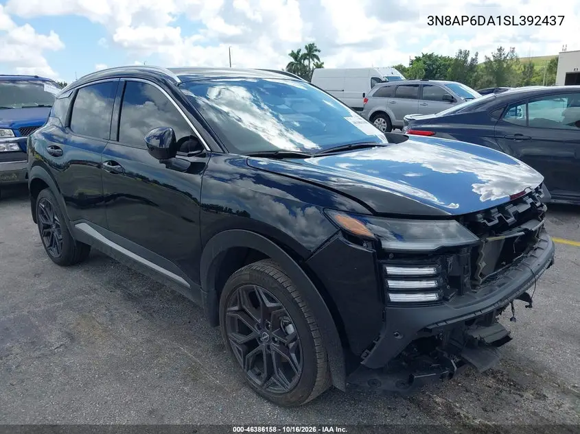 NISSAN KICKS 2025, VIN 3N8AP6DA1SL392437