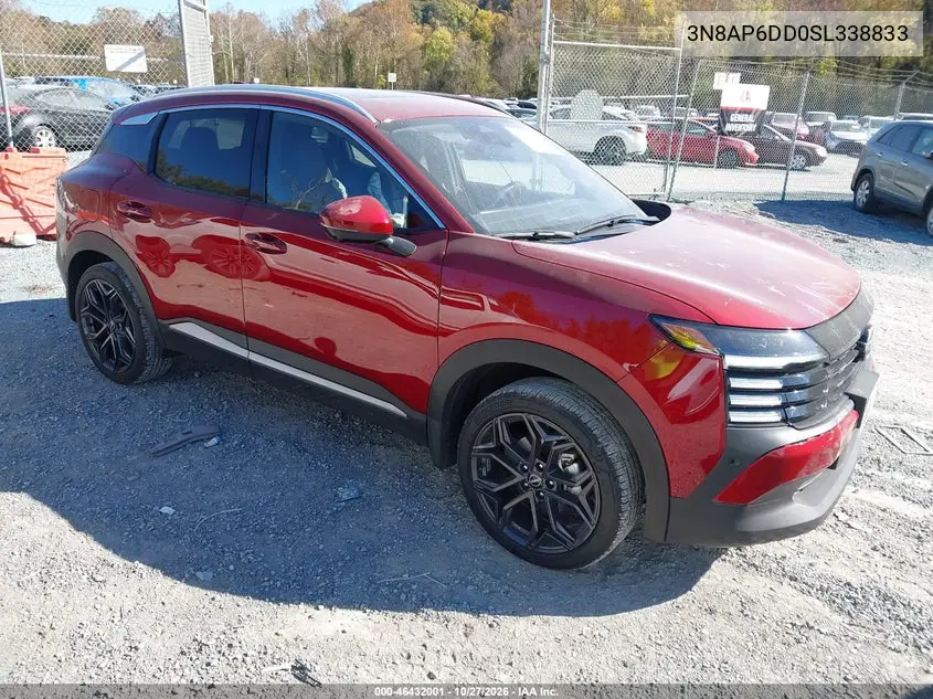 NISSAN KICKS 2025, VIN 3N8AP6DD0SL338833