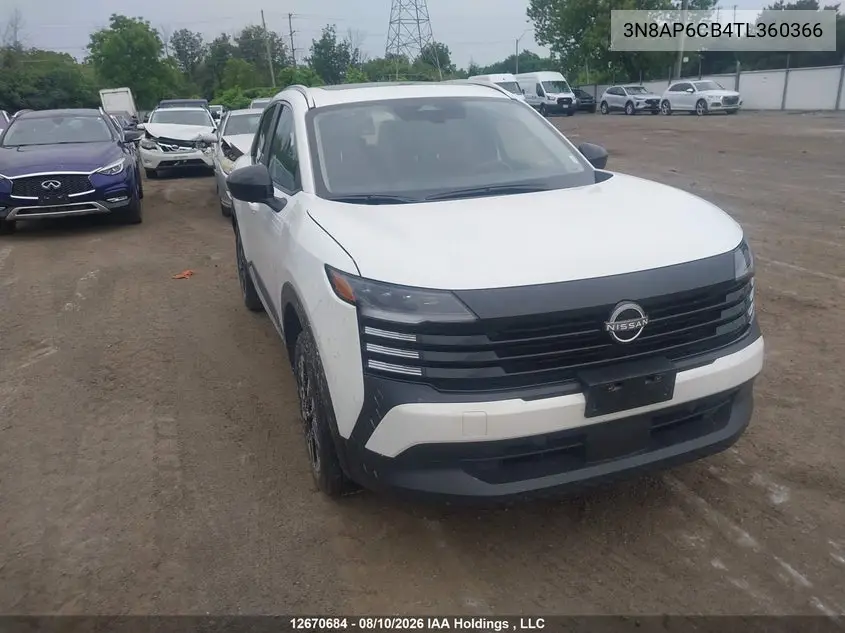 NISSAN KICKS 2026, VIN 3N8AP6CB4TL360366