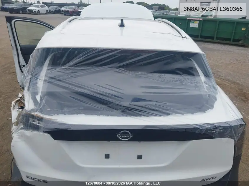 2026 NISSAN KICKS VIN 3N8AP6CB4TL360366 — фото 18