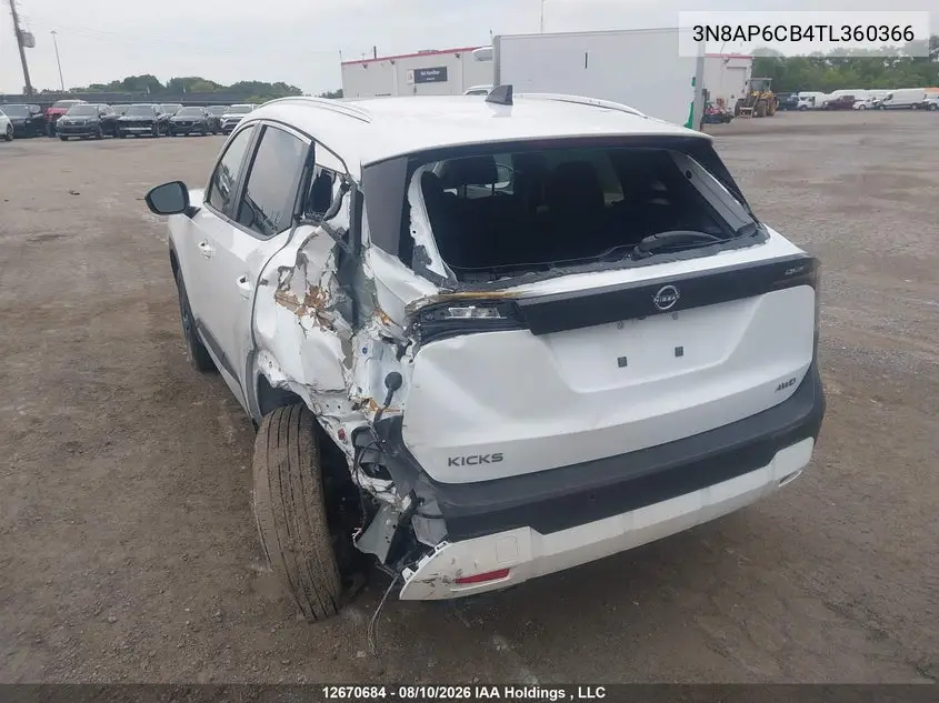 2026 NISSAN KICKS VIN 3N8AP6CB4TL360366 — фото 3