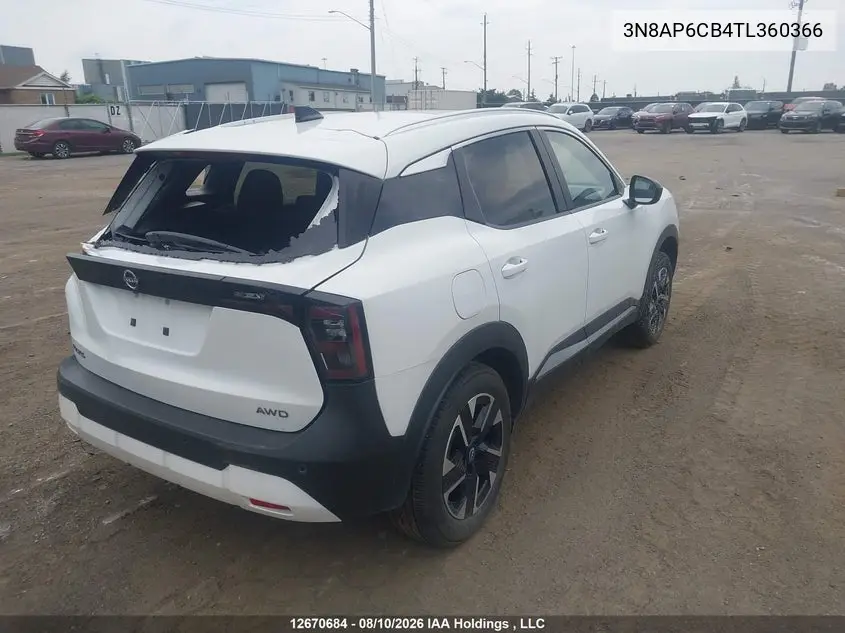 2026 NISSAN KICKS VIN 3N8AP6CB4TL360366 — фото 4