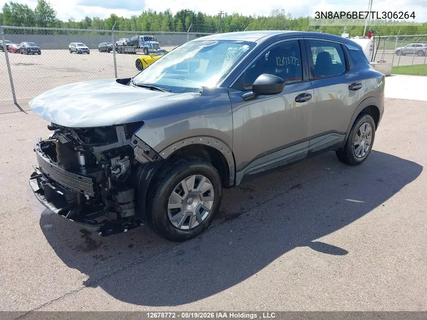 2026 NISSAN KICKS VIN 3N8AP6BE7TL306264 — фото 2