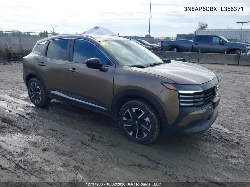 NISSAN KICKS 2026, VIN 3N8AP6CBXTL356371