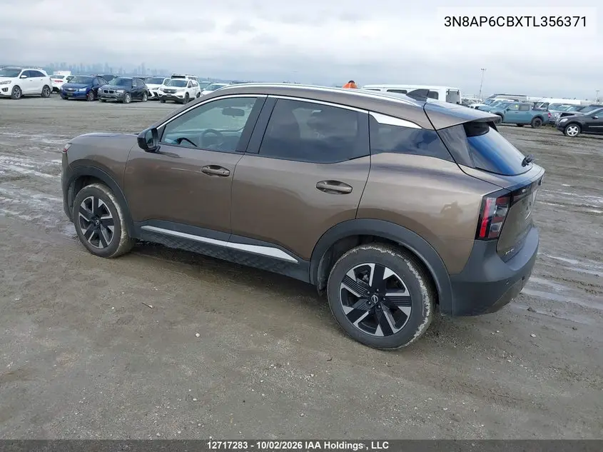 2026 NISSAN KICKS VIN 3N8AP6CBXTL356371 — фото 3