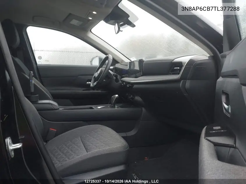 2026 NISSAN KICKS VIN 3N8AP6CB7TL377288 — фото 5