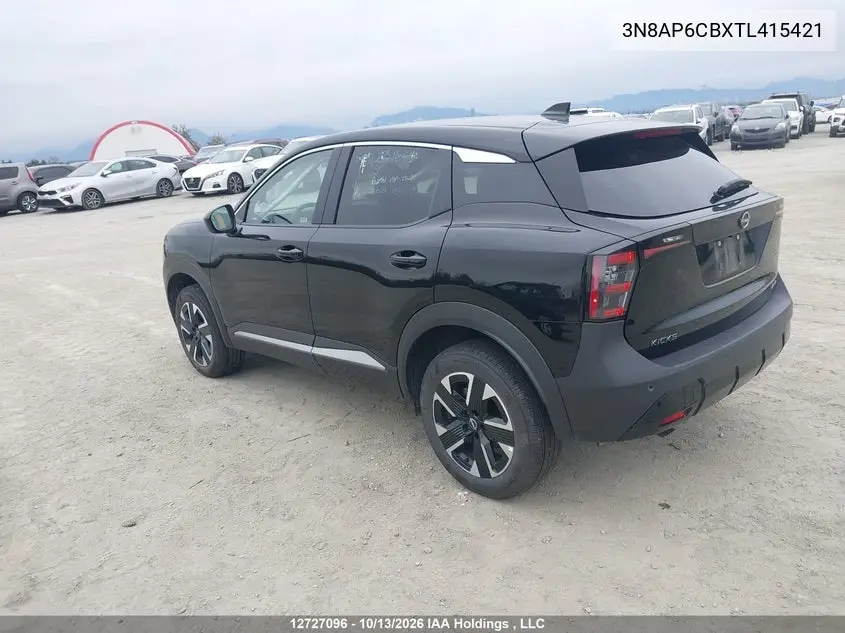 2026 NISSAN KICKS VIN 3N8AP6CBXTL415421 — фото 3