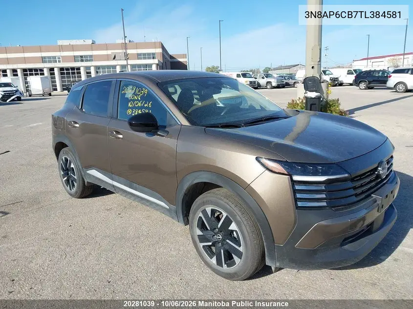 NISSAN KICKS 2026, VIN 3N8AP6CB7TL384581