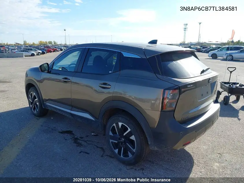2026 NISSAN KICKS VIN 3N8AP6CB7TL384581 — фото 3