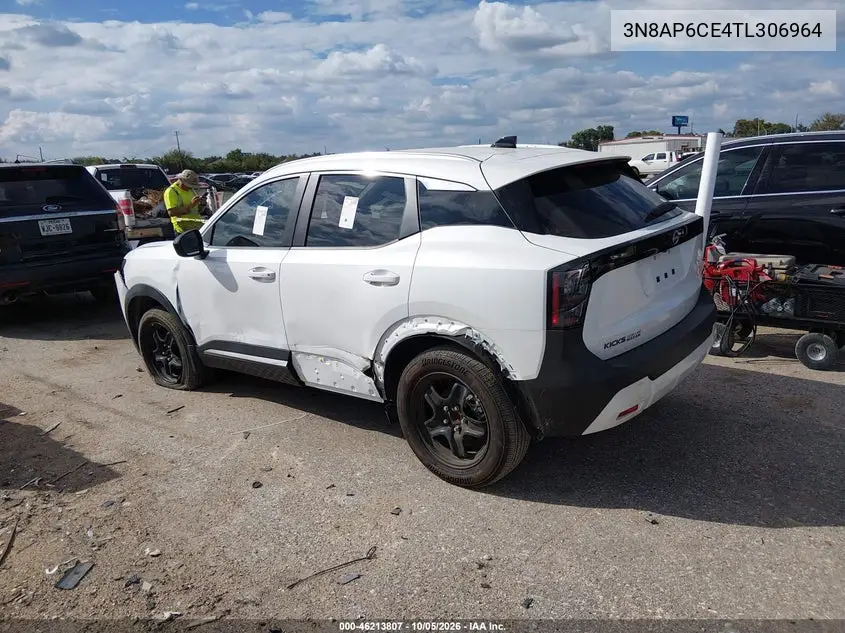 2026 NISSAN KICKS VIN 3N8AP6CE4TL306964 — фото 3