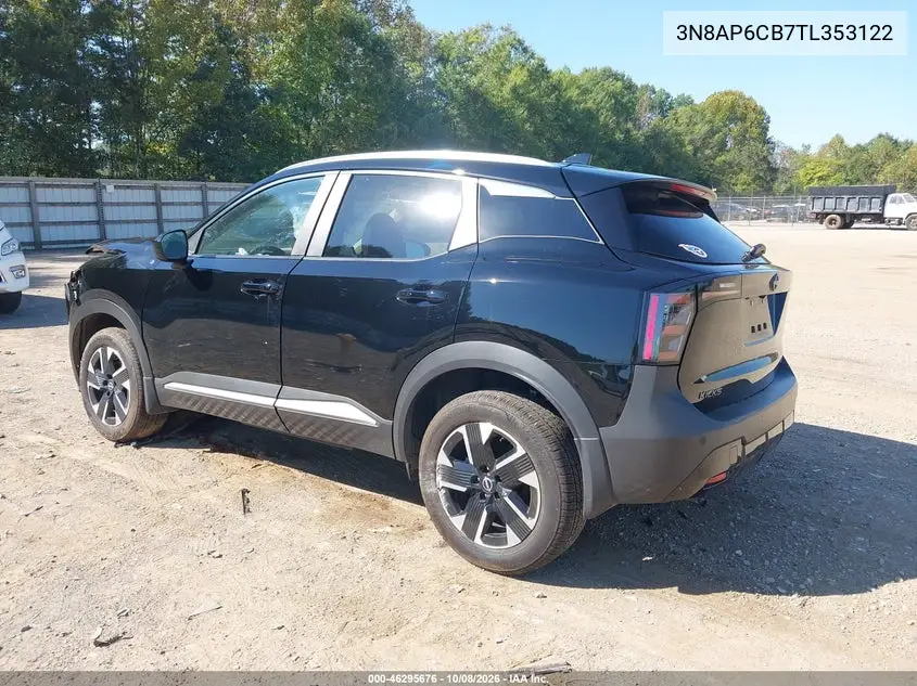 2026 NISSAN KICKS VIN 3N8AP6CB7TL353122 — фото 3