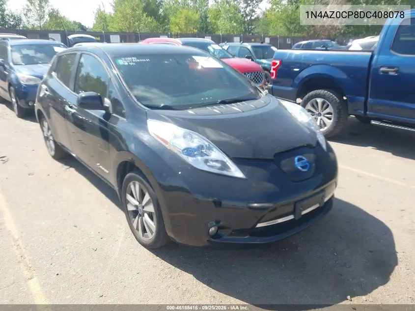NISSAN LEAF 2013, VIN 1N4AZ0CP8DC408078