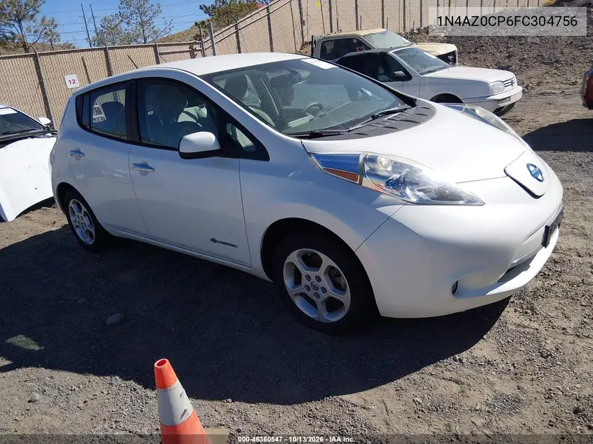 NISSAN LEAF 2015, VIN 1N4AZ0CP6FC304756
