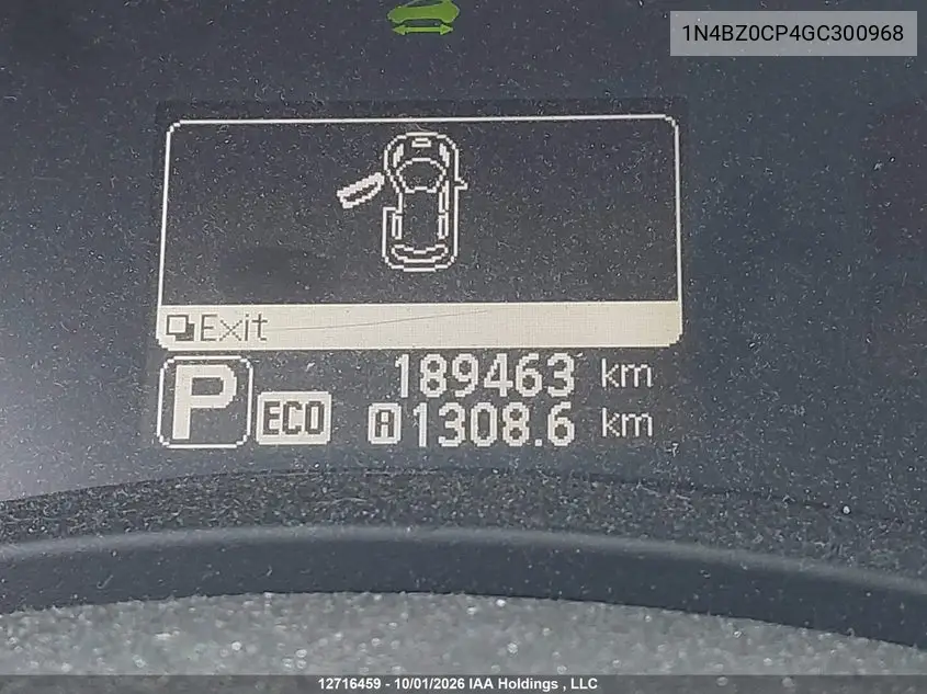 2016 NISSAN LEAF VIN 1N4BZ0CP4GC300968 — фото 15