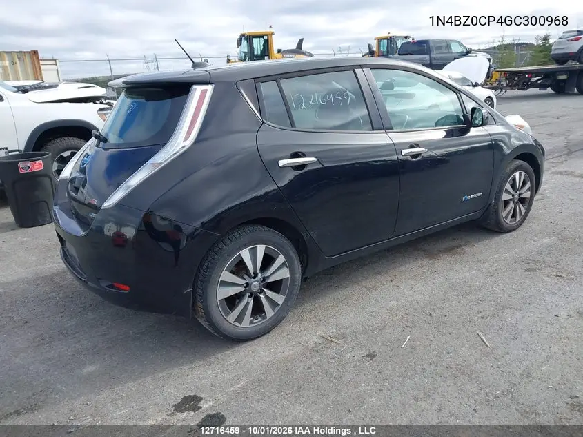 2016 NISSAN LEAF VIN 1N4BZ0CP4GC300968 — фото 4