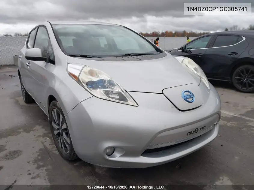 NISSAN LEAF 2016, VIN 1N4BZ0CP1GC305741