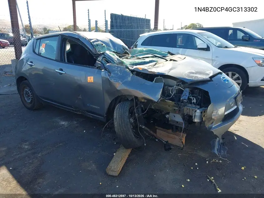 NISSAN LEAF 2016, VIN 1N4BZ0CP4GC313302