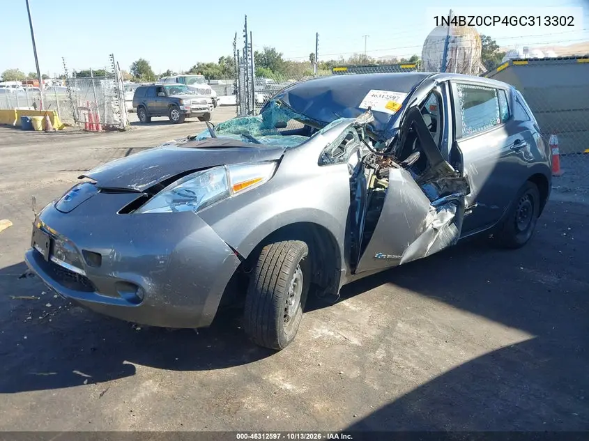 2016 NISSAN LEAF VIN 1N4BZ0CP4GC313302 — фото 2