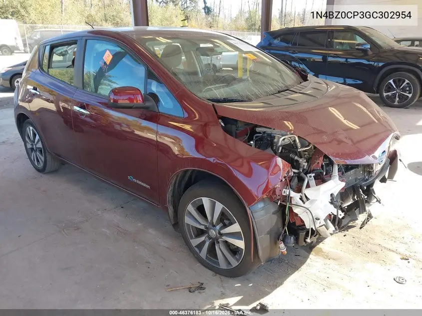 NISSAN LEAF 2016, VIN 1N4BZ0CP3GC302954