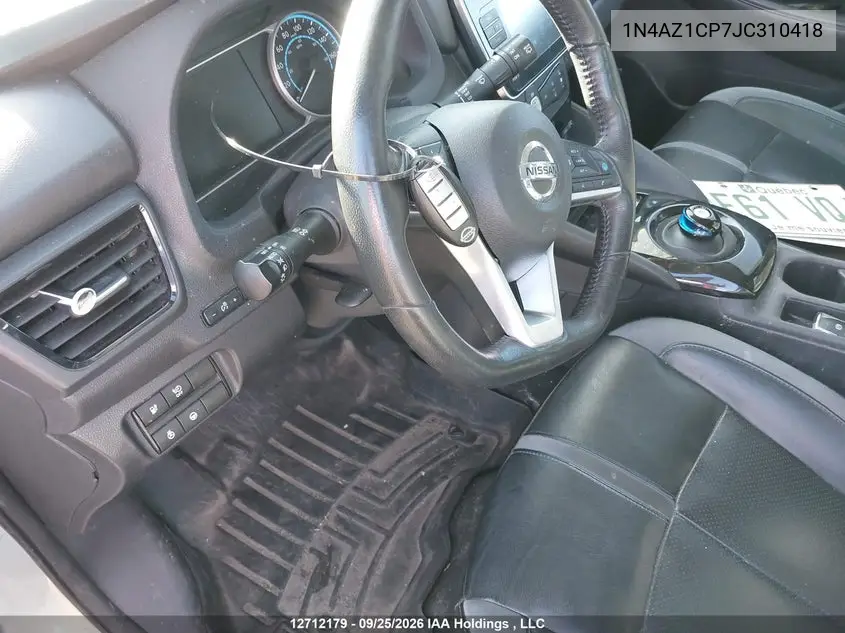 2018 NISSAN LEAF VIN 1N4AZ1CP7JC310418 — фото 11