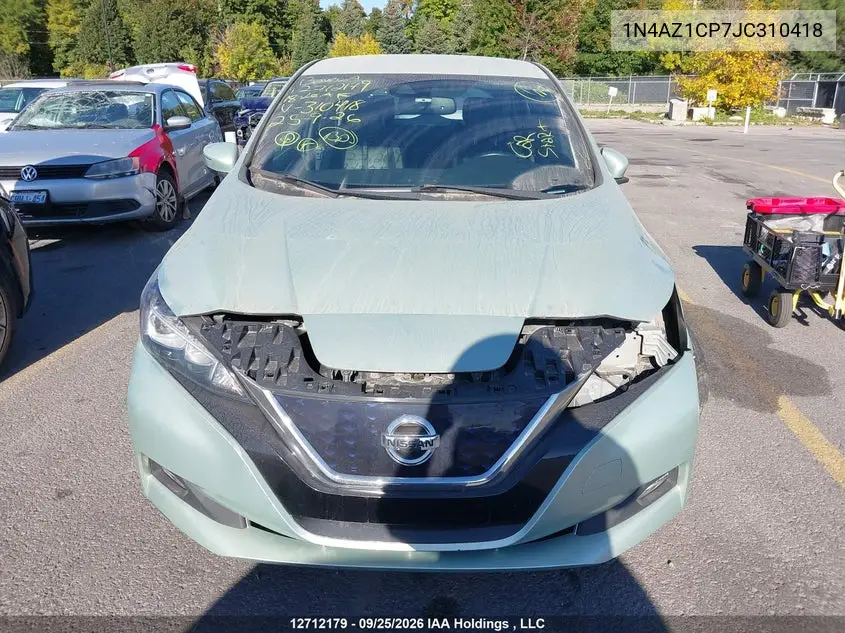 2018 NISSAN LEAF VIN 1N4AZ1CP7JC310418 — фото 13