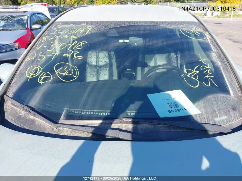 2018 NISSAN LEAF VIN 1N4AZ1CP7JC310418 — фото 18