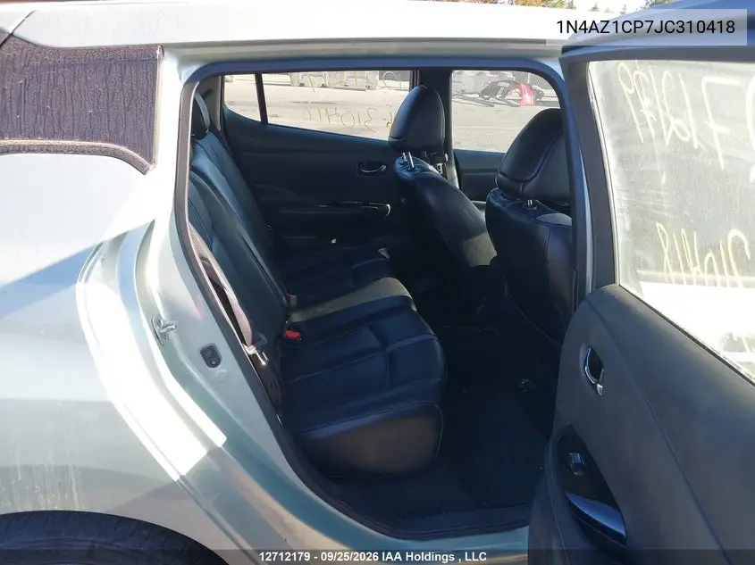 2018 NISSAN LEAF VIN 1N4AZ1CP7JC310418 — фото 8