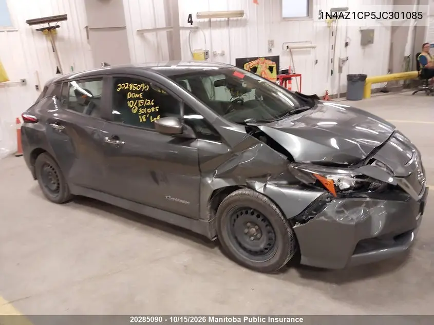 NISSAN LEAF 2018, VIN 1N4AZ1CP5JC301085