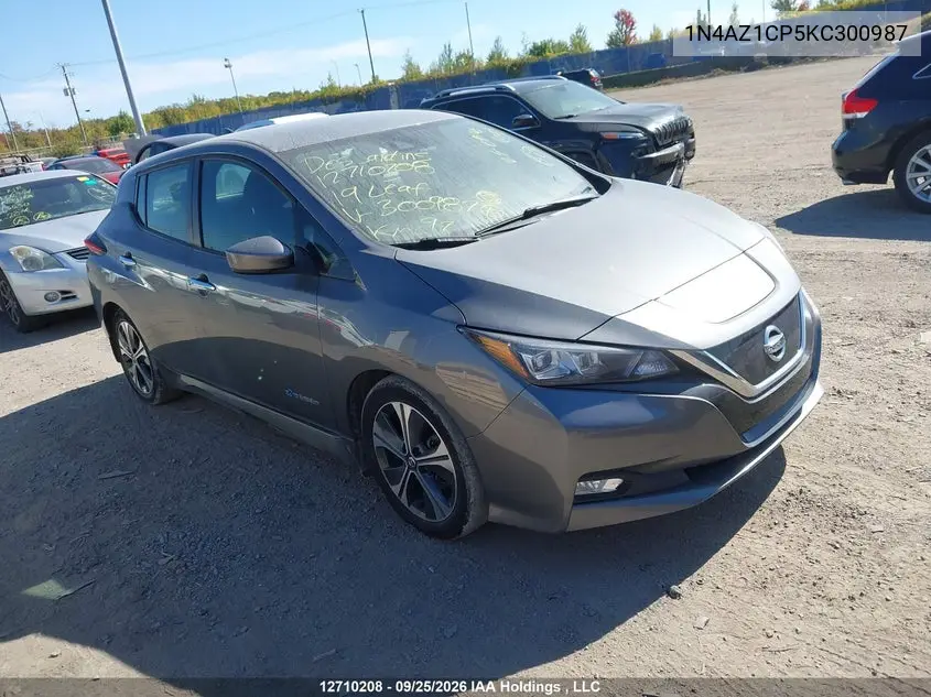 NISSAN LEAF 2019, VIN 1N4AZ1CP5KC300987