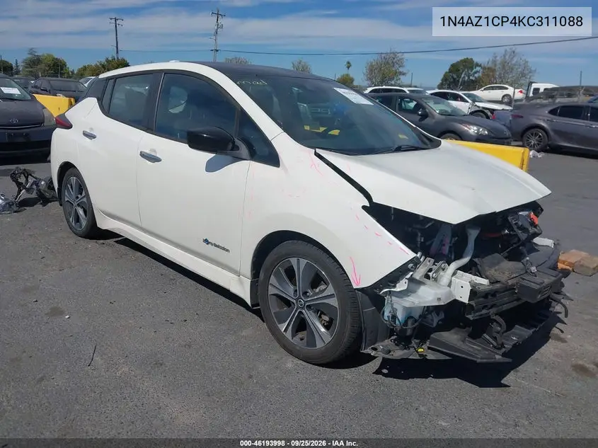 NISSAN LEAF 2019, VIN 1N4AZ1CP4KC311088