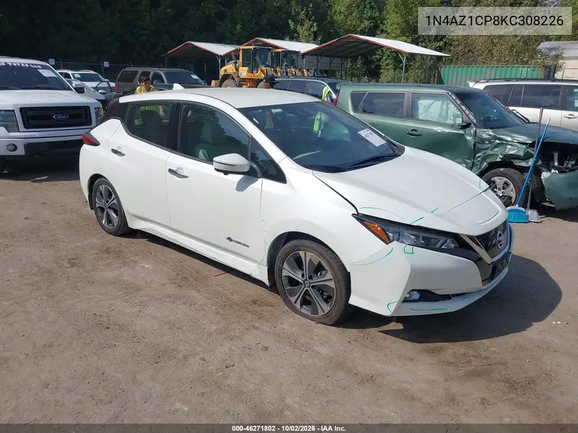 NISSAN LEAF 2019, VIN 1N4AZ1CP8KC308226