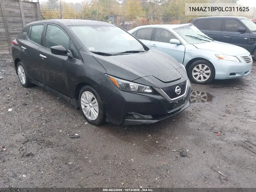 NISSAN LEAF 2020, VIN 1N4AZ1BP0LC311625