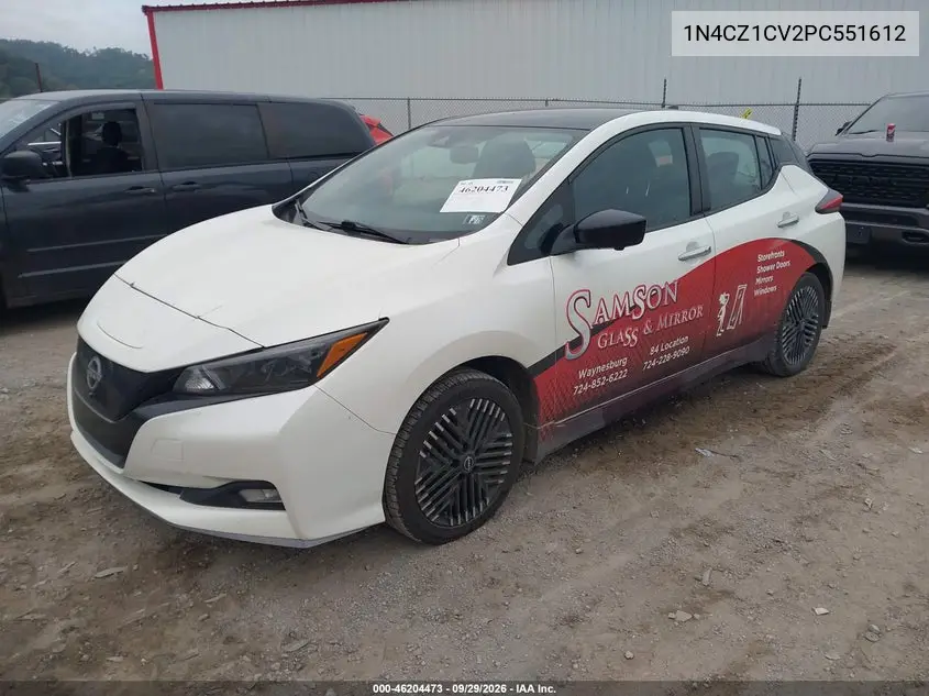 2023 NISSAN LEAF VIN 1N4CZ1CV2PC551612 — фото 2